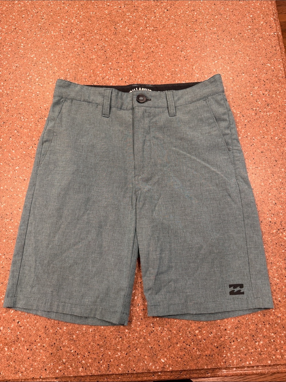 Billabong Boys Heather black/ teal  Shorts sz 10 (25)